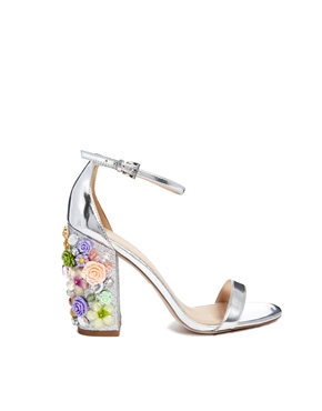 Silver shoes from ASOS